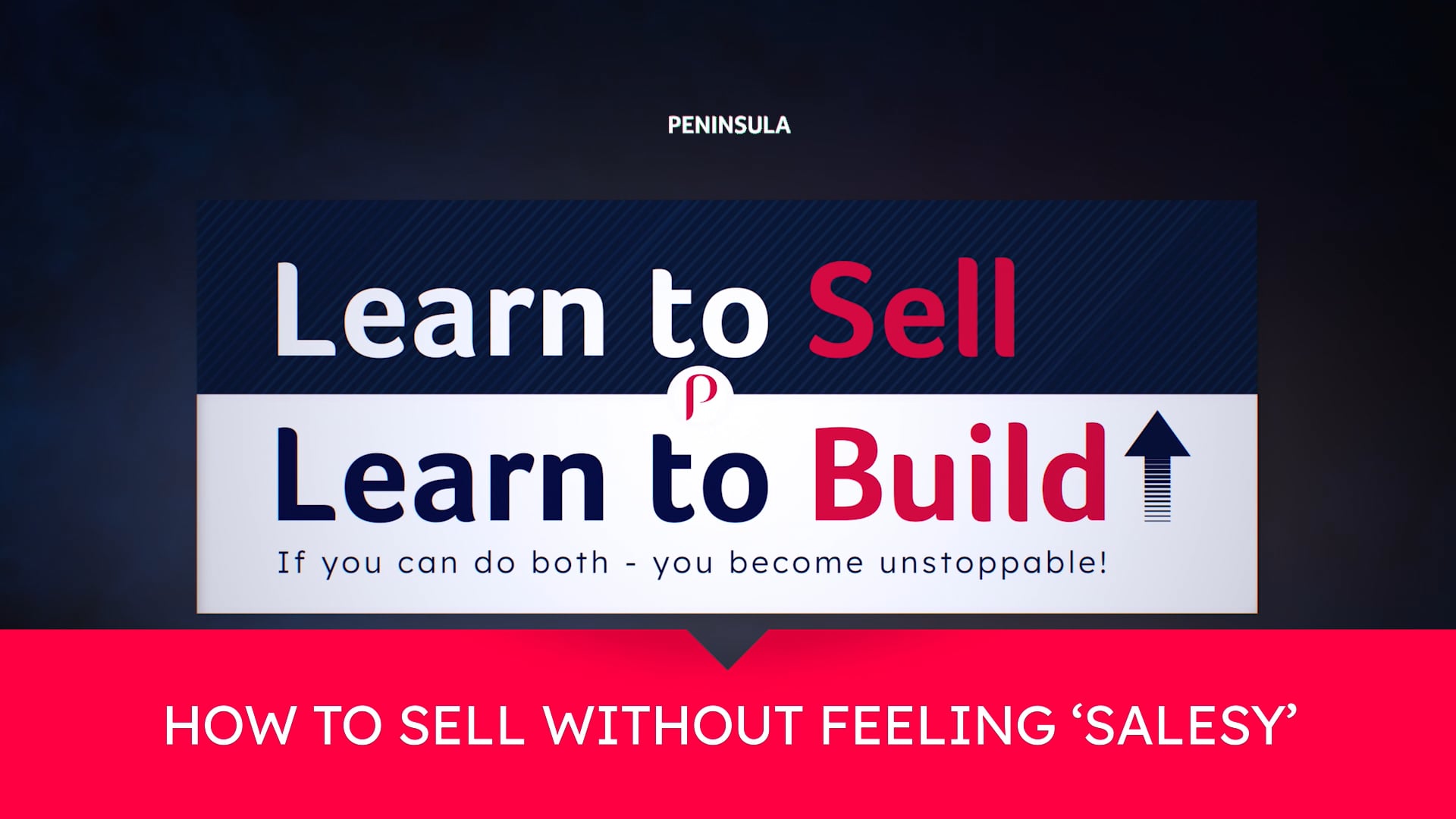 Learn to Sell Learn to Build
