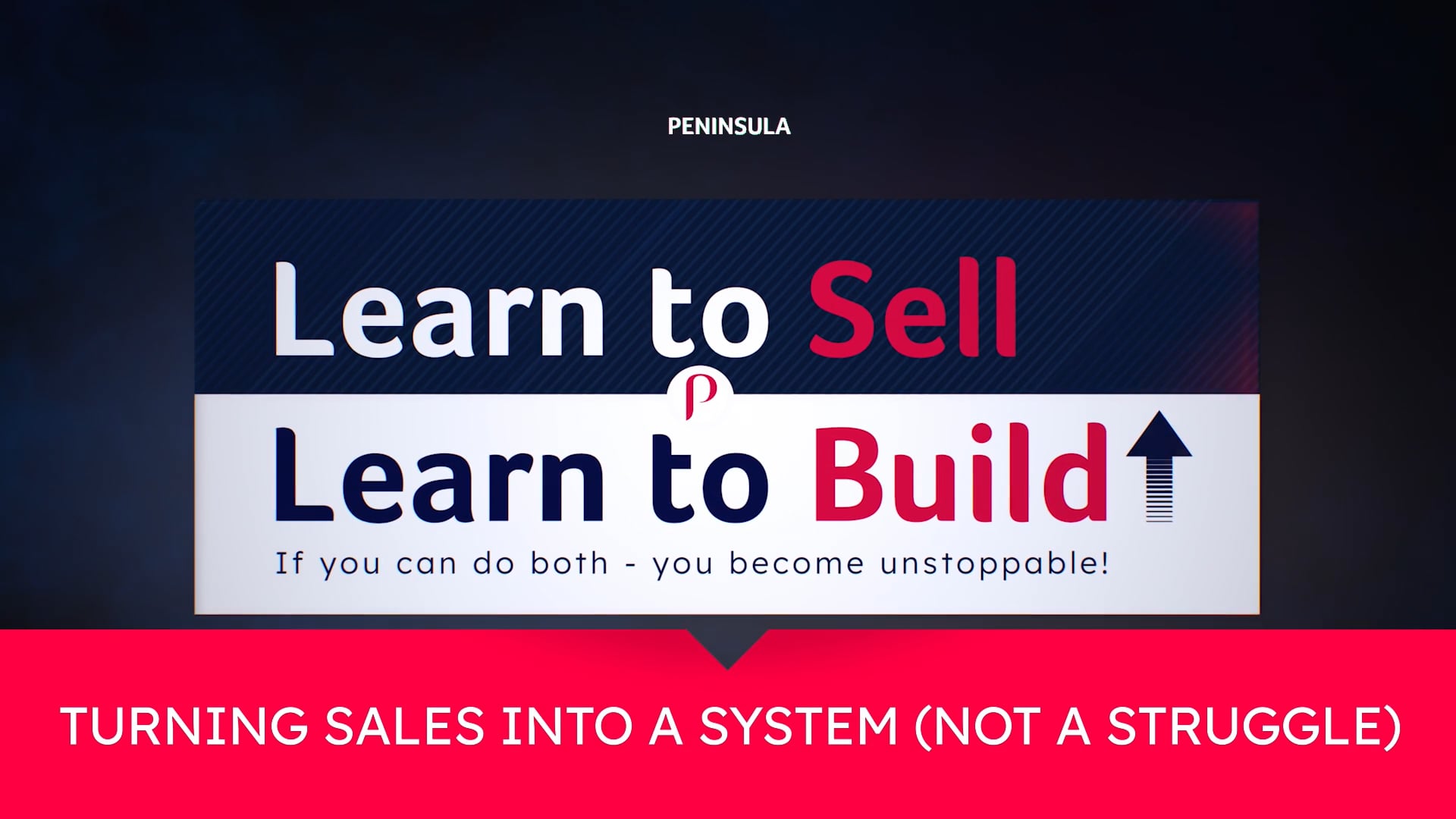 Learn to Sell Learn to Build