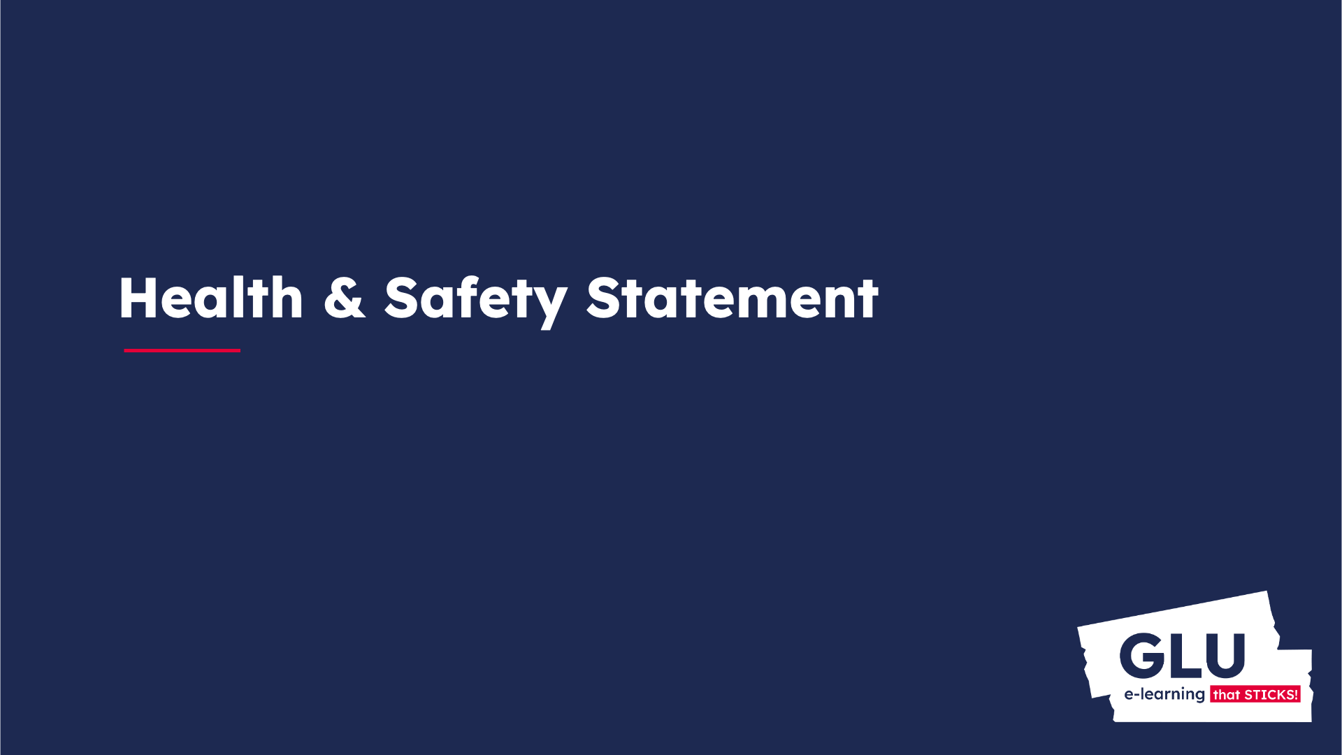 Health & Safety Statements